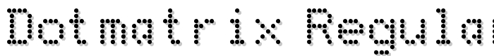 DotMatrix Regular font